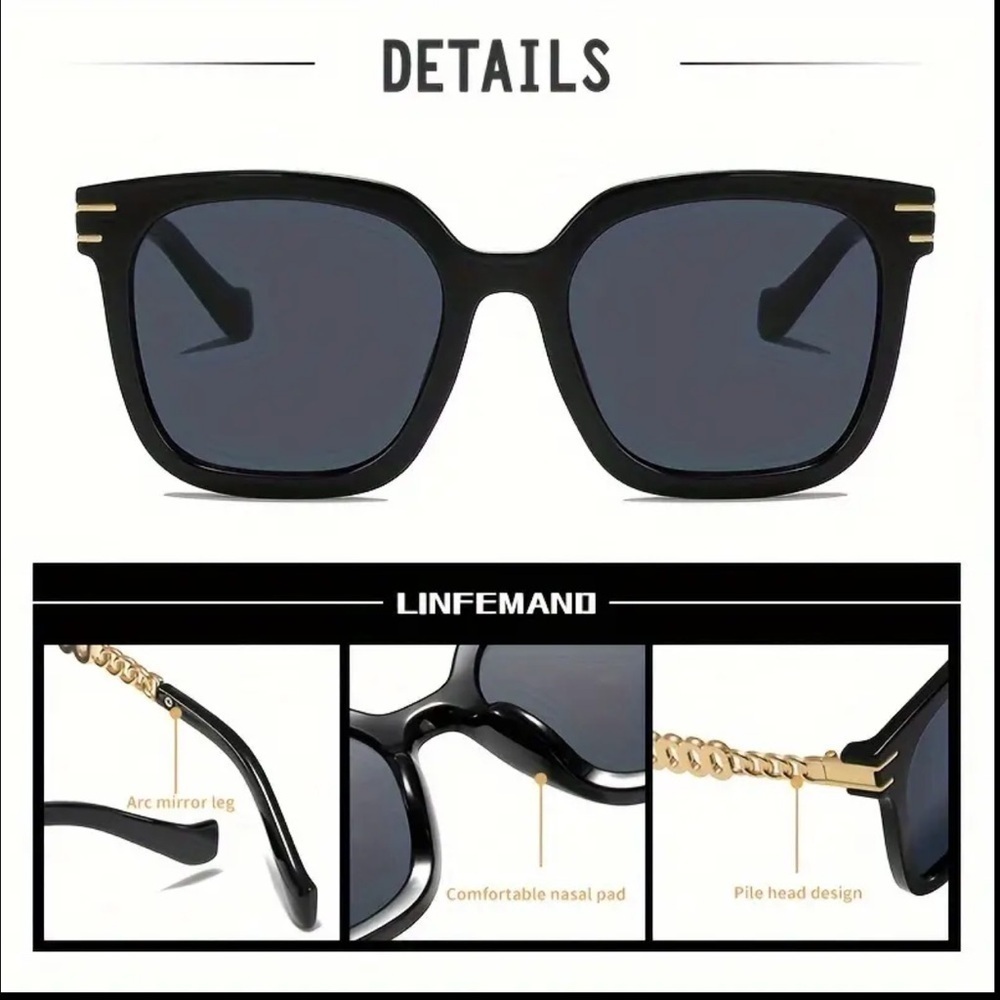 Cat Eye Polarized Glasses with case - Picture 2 of 5